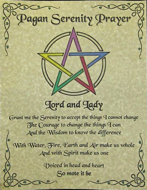 Wiccan prayer for comfort